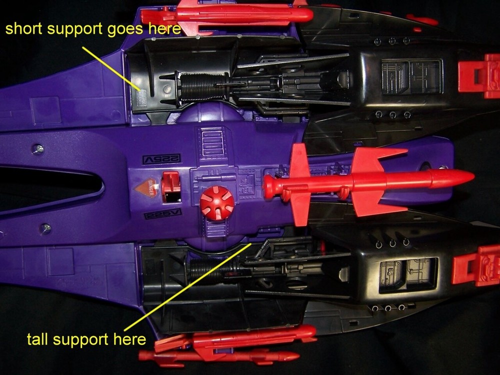 Acrylic display stand for vintage GI Joe Cobra Mamba