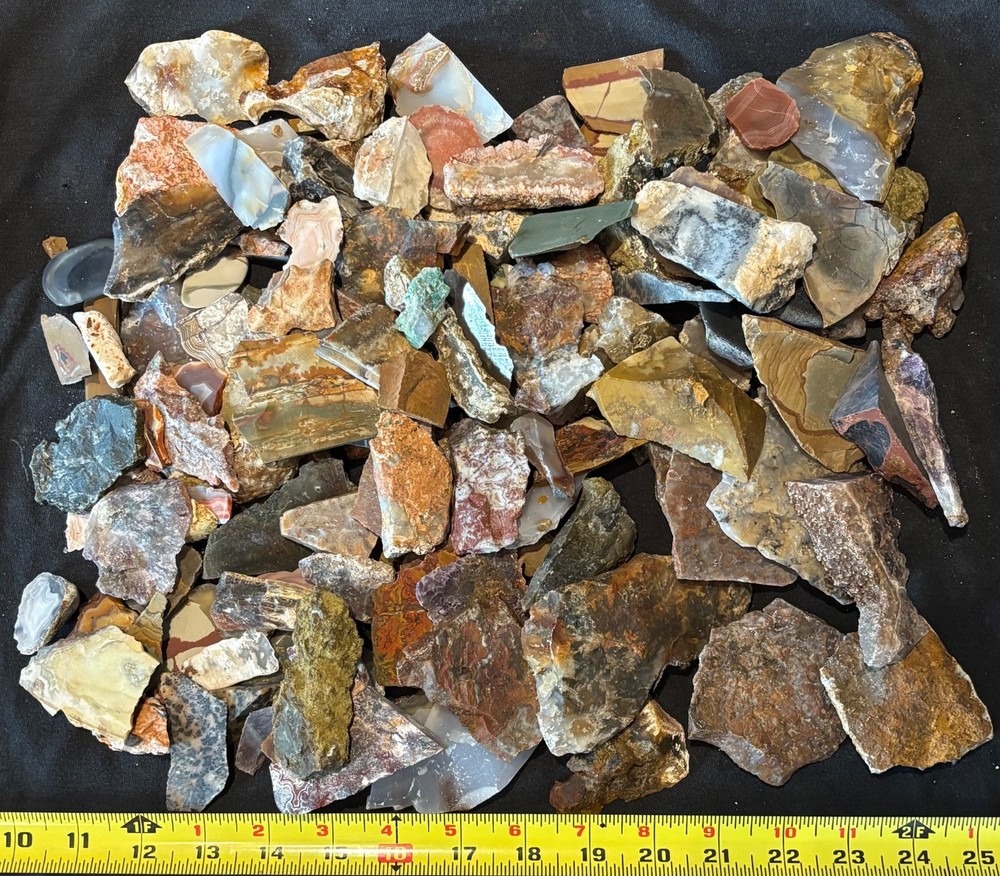 Misc End Cuts ( 12 pounds) Lapidary Tumbling/Cabbing Rough