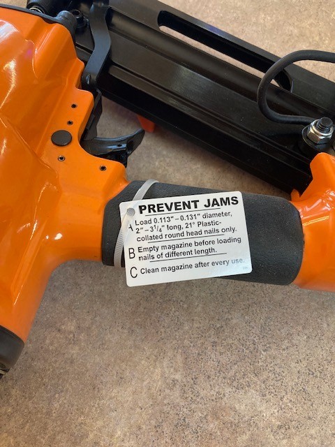 PIERCE MAGNESIUM FRAMING NAILER M21 AIR TOOL, NEW (NO BOX) 59580 (B6)