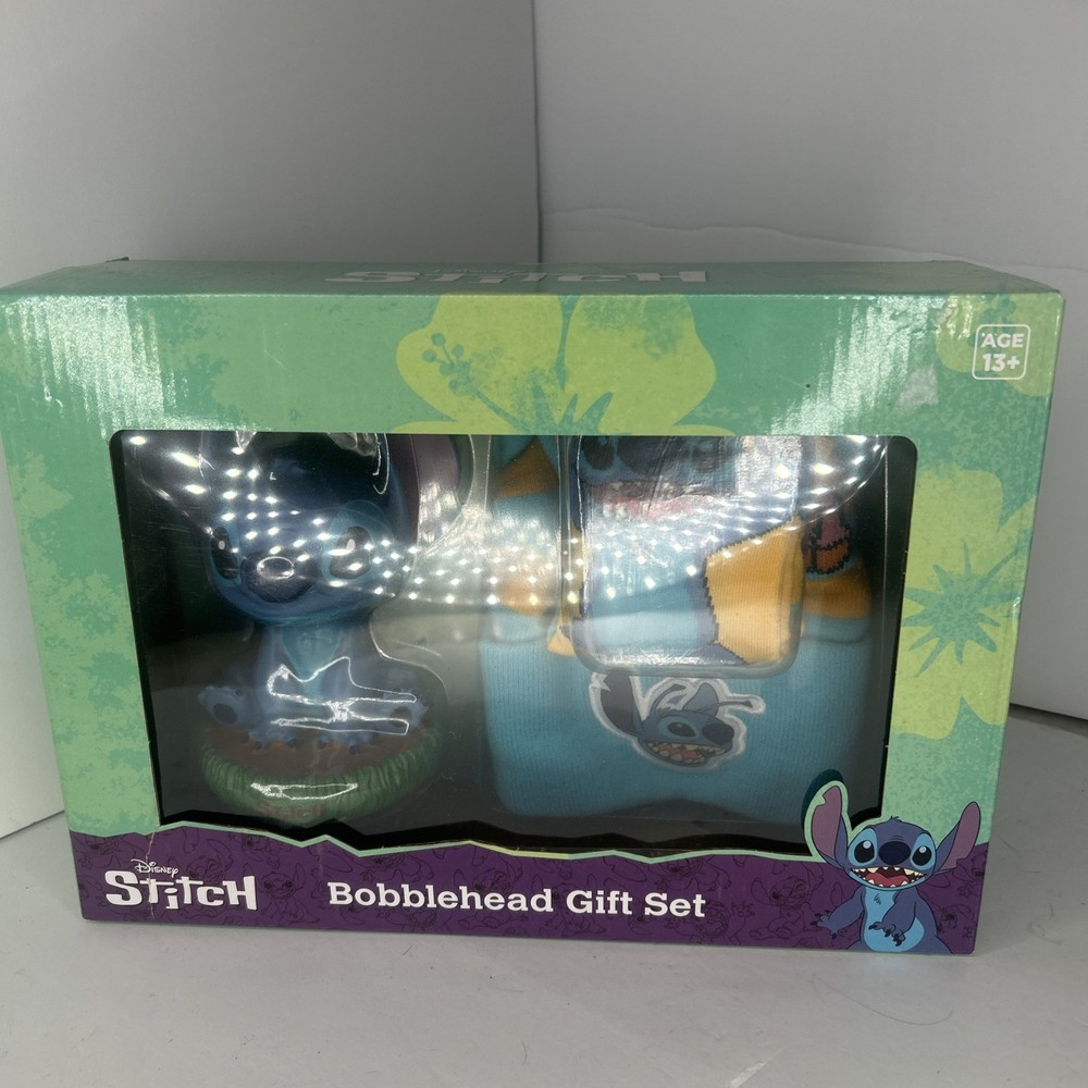Disney STITCH Bobblehead Gift Set
