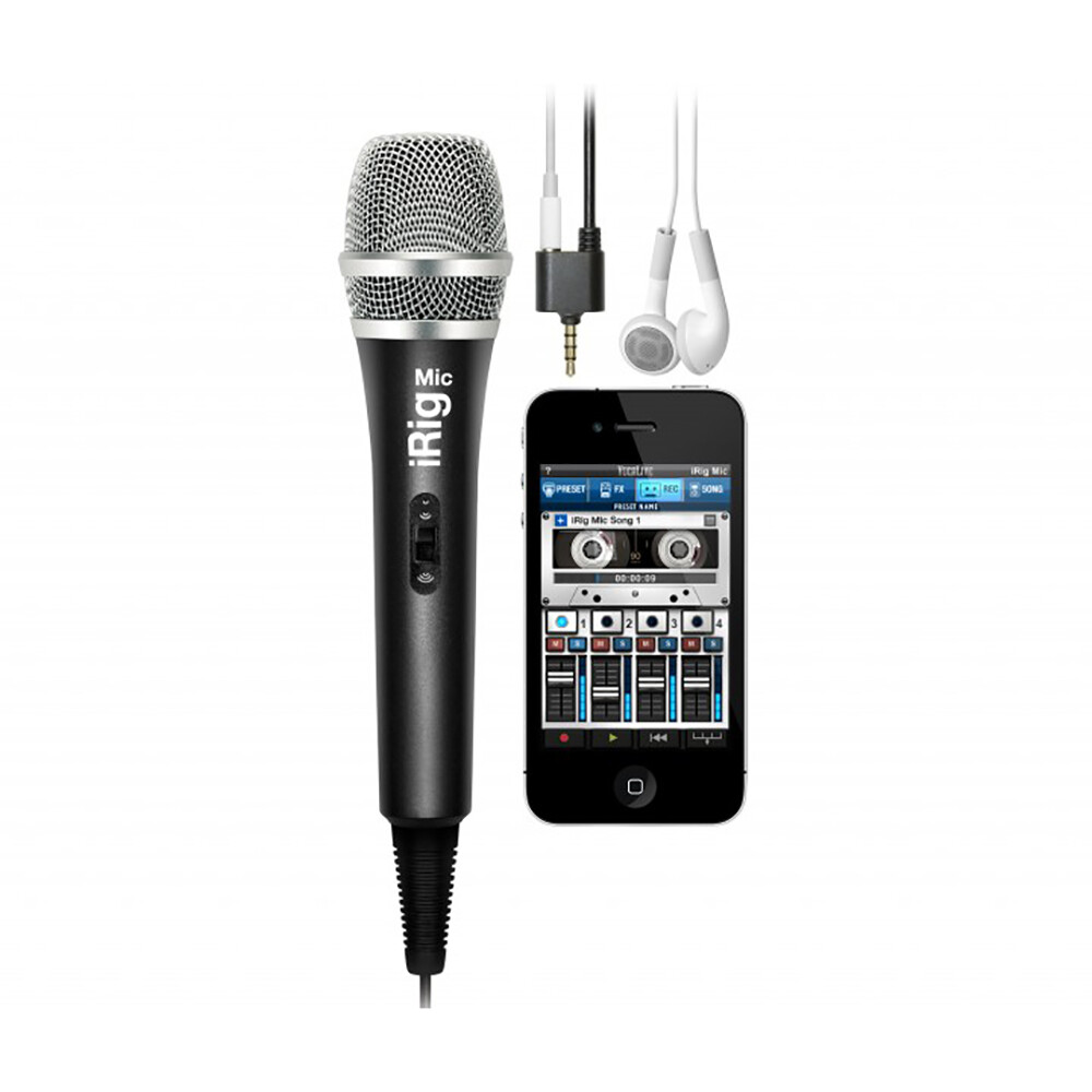 IK Multimedia iRig Mic Handheld Microphone for iPhone iPod touch, iPad & Android