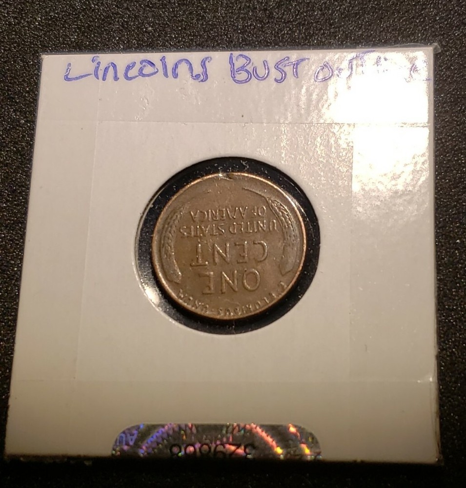 1940 Lincoln Cent ERROR Strike Through Lincoln Bust On Reverse