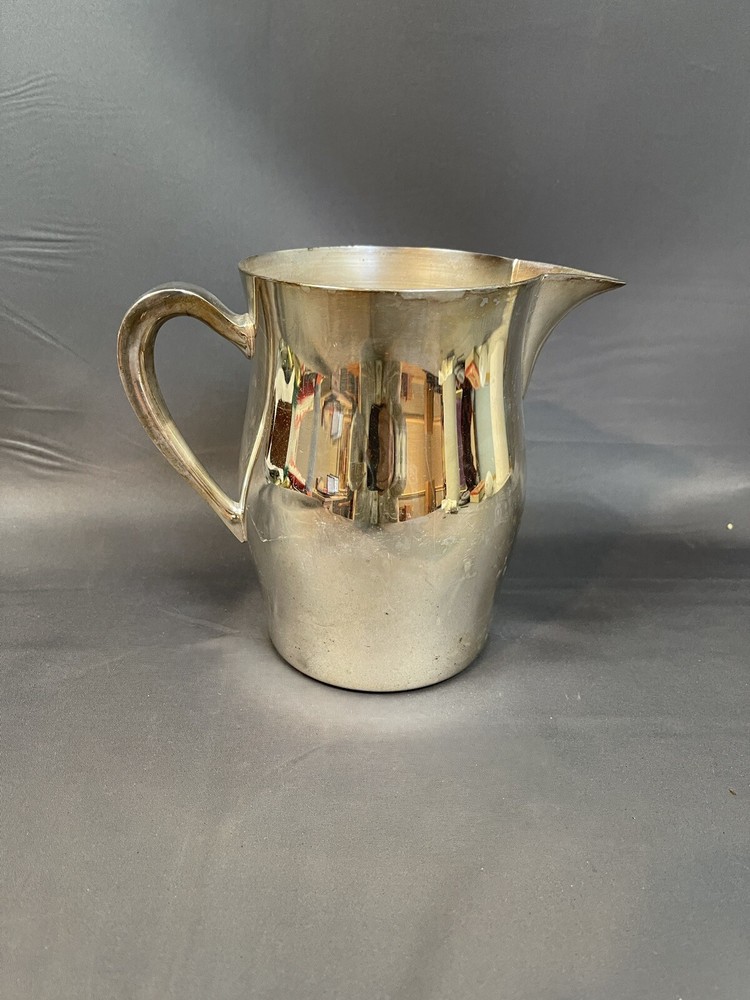 Vintage Silverplate Pitcher Academy Silver on Copper 1950s