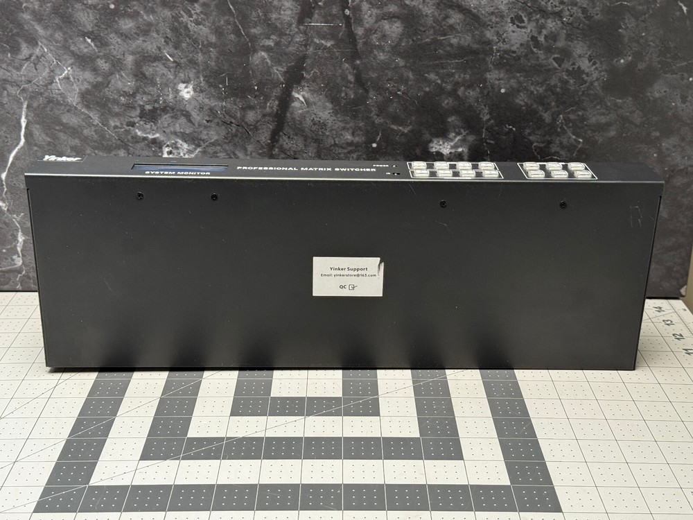 Yinker 4K 30Hz HDMI Matrix Video Wall Controller Multiviewer 4x4, Rack Switcher