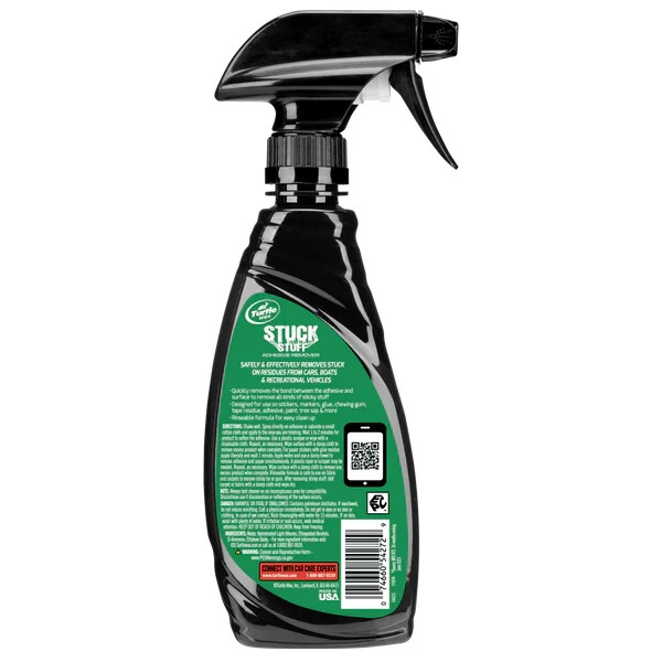 2 PACK Turtle Wax Stuck Stuff Adhesive Remover 12oz