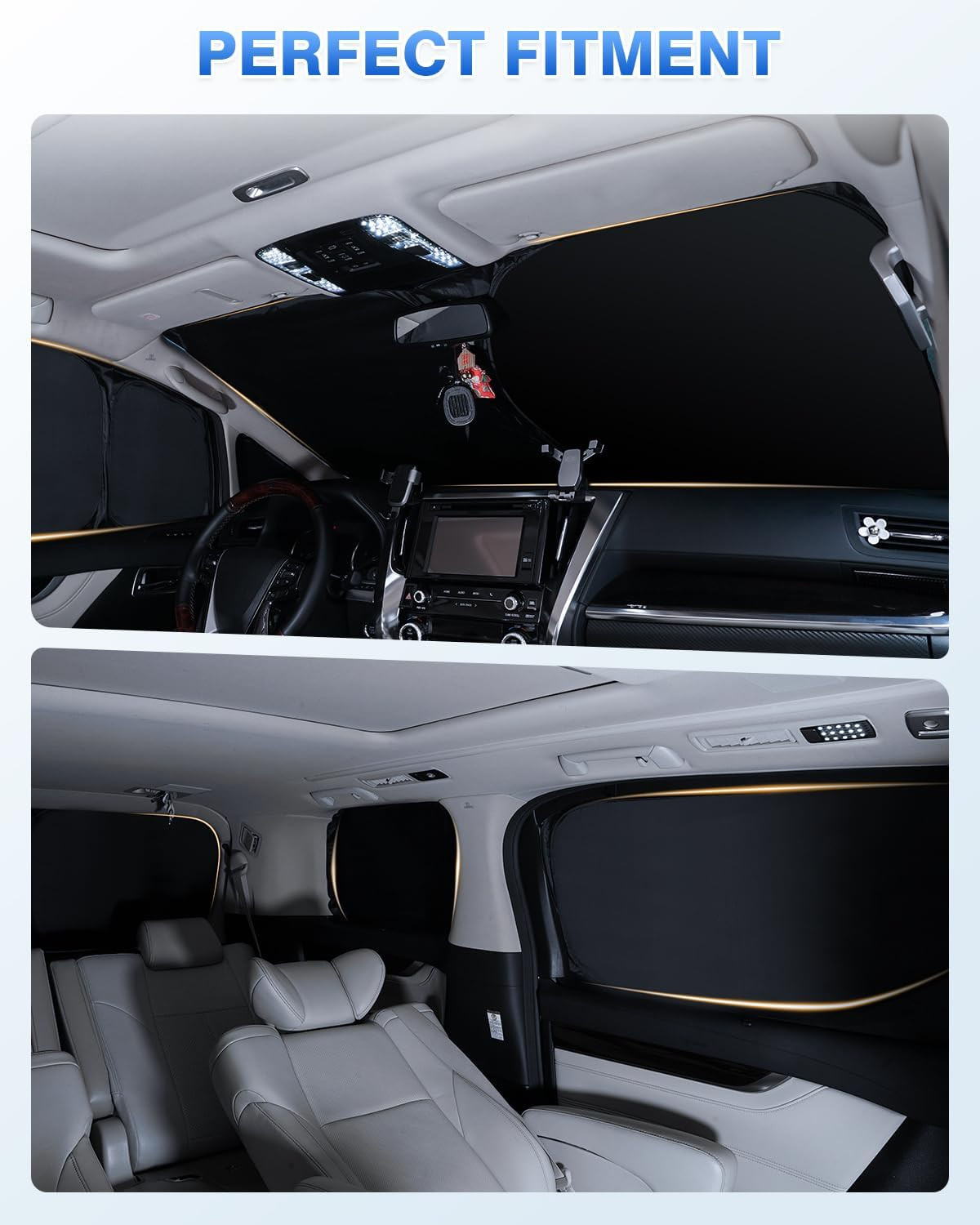 Sunshades for Dodge Ram 2500 3500 2010-2025 2026 Accessories Windshield Sun Shad