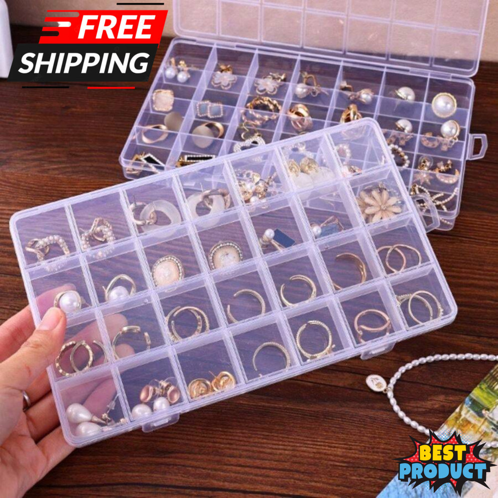 Small Jewelry Box Multi-Layer Bead Storage Organizer Containers For Earring Ring