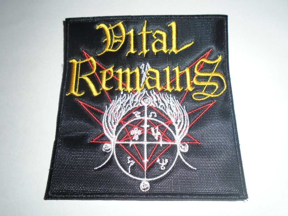 VITAL REMAINS DEATH METAL EMBROIDERED PATCH