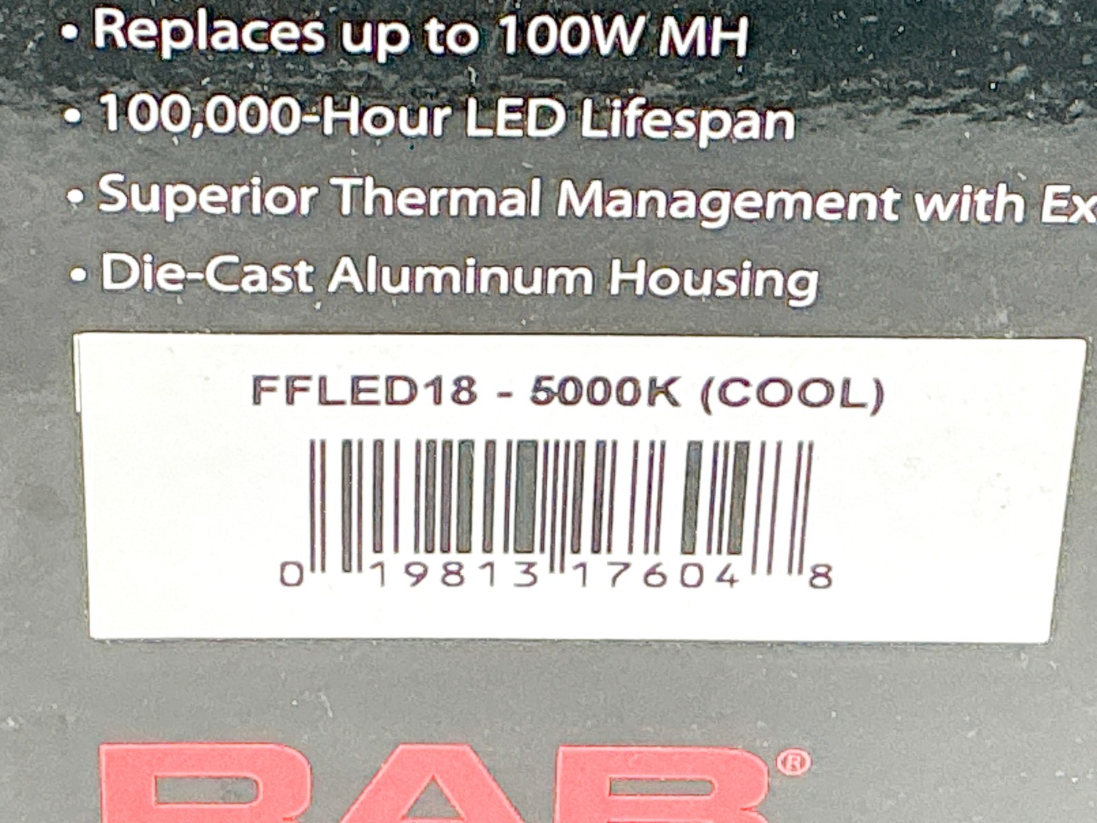 New Rab FFLED18 18W LED Flood Light