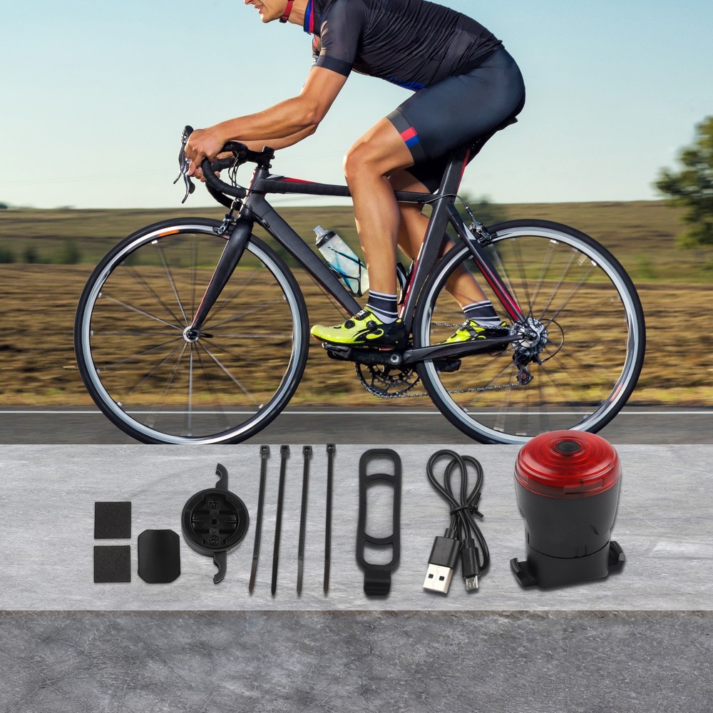 LED Tail Light with Domed Lens for Increased Side Visibility While Riding