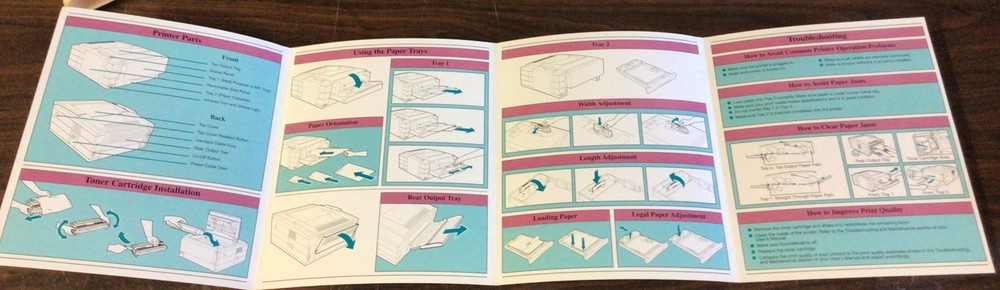 HP Hewlett Packard LaserJet 5p 5mp Quick Reference Guide Printer Manual Booklet