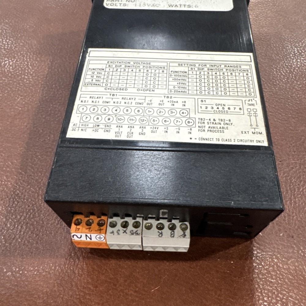 NEWPORT ELECTRONICS INFCS-001A/E GAUGE STRAIN PANEL METER 115VAC