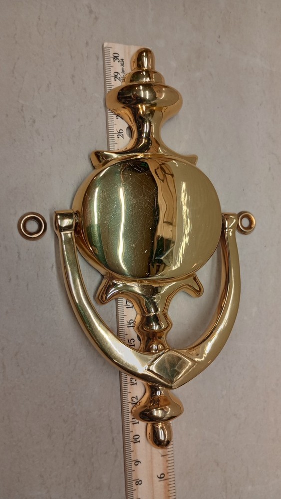 Solid Brass Colonial Style Door Knocker, N.O.S.
