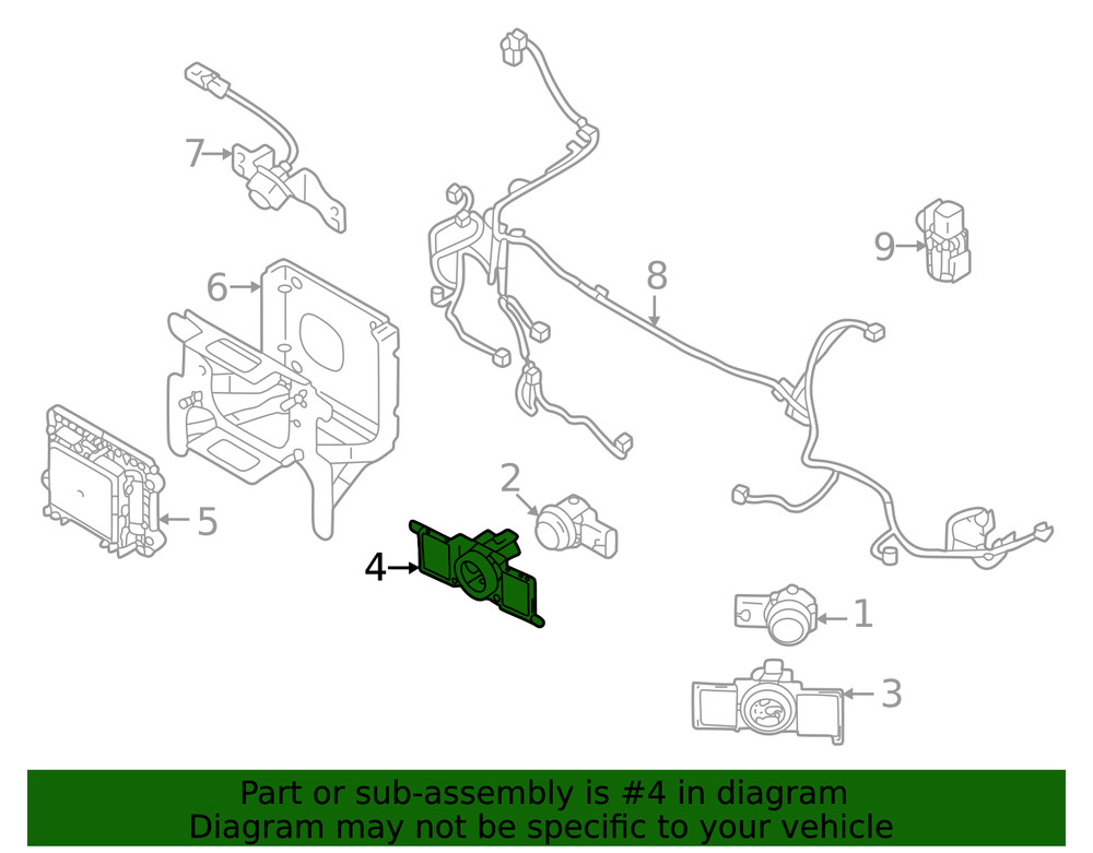Genuine Mitsubishi Park Sensor Retainer 8651A420RA