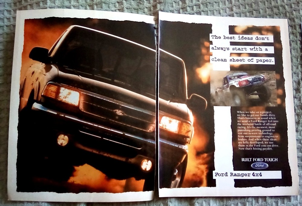 1995 Ford Ranger 2pg Print Ad