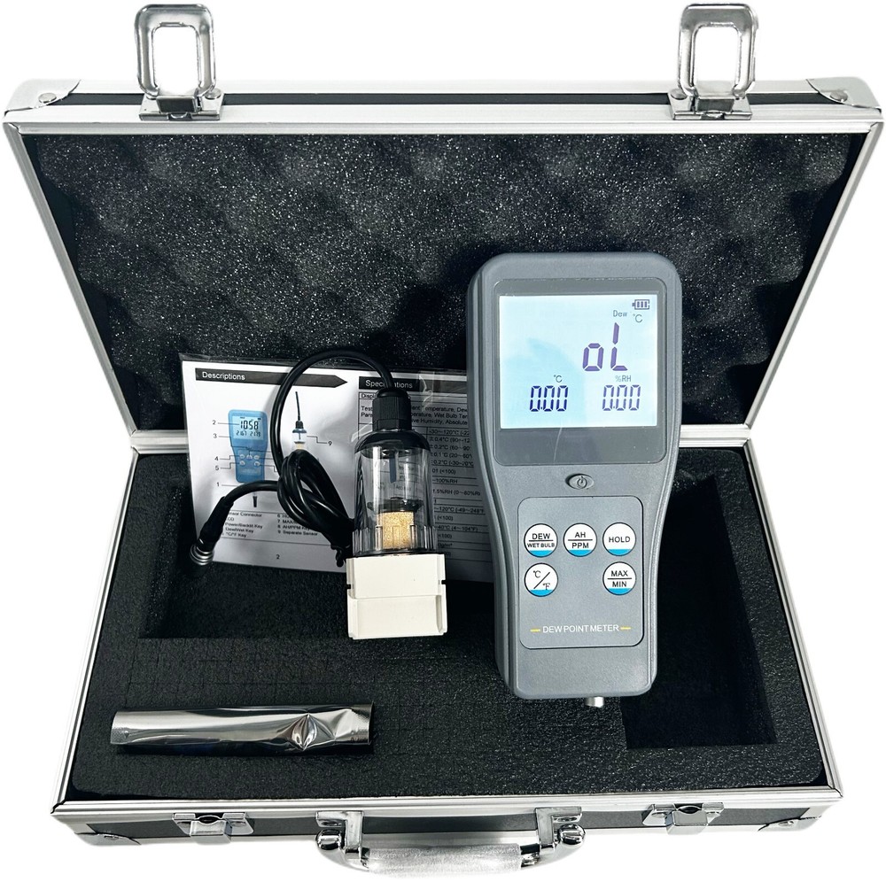 Digital Dew Point Meter Dewpoint Meter with DP10A Separate Sensor LCD Display