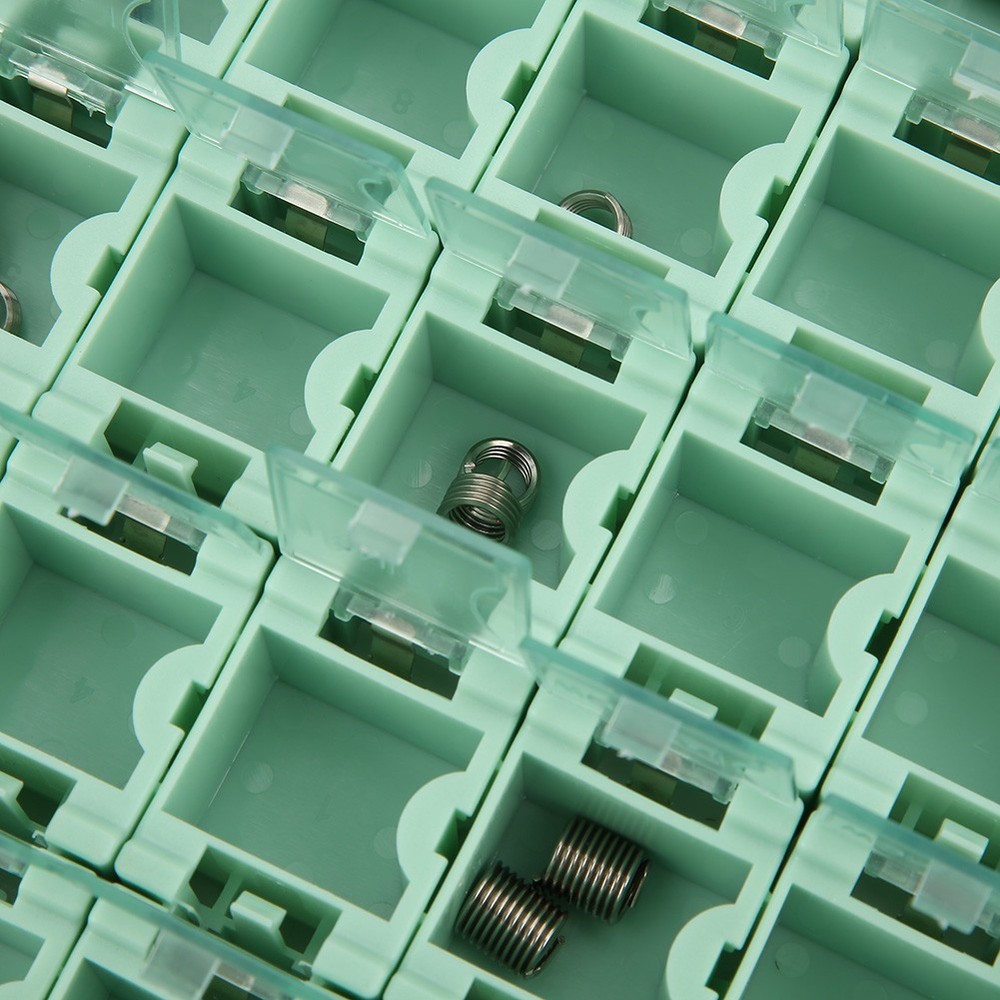 50Pcs Green SMT SMD Container Box Electronic Components Mini Storage Case New