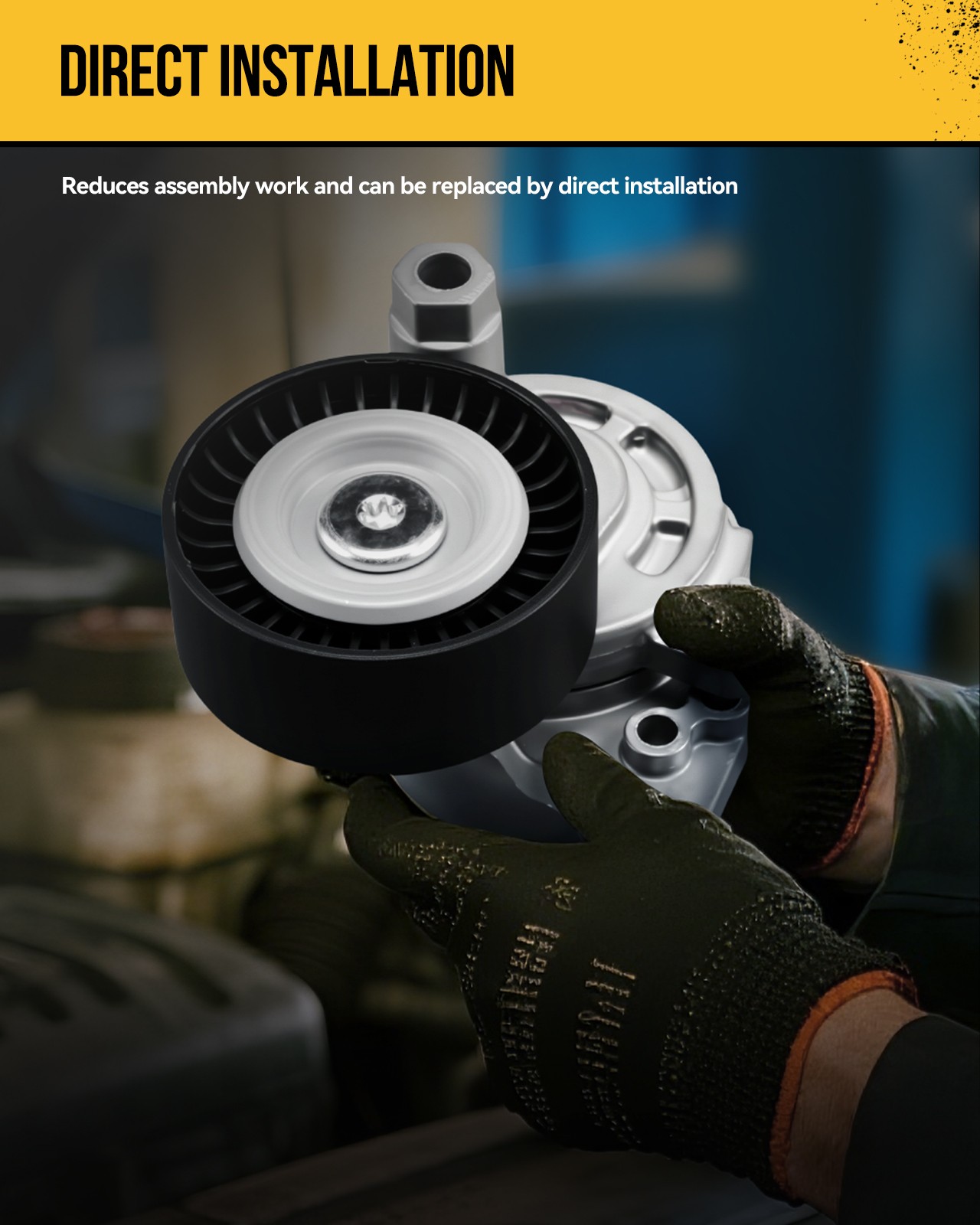 Belt Tensioner with Pulley For 1999-2008 Chevy Silverado 1500 4.8TL 5.3L 38158