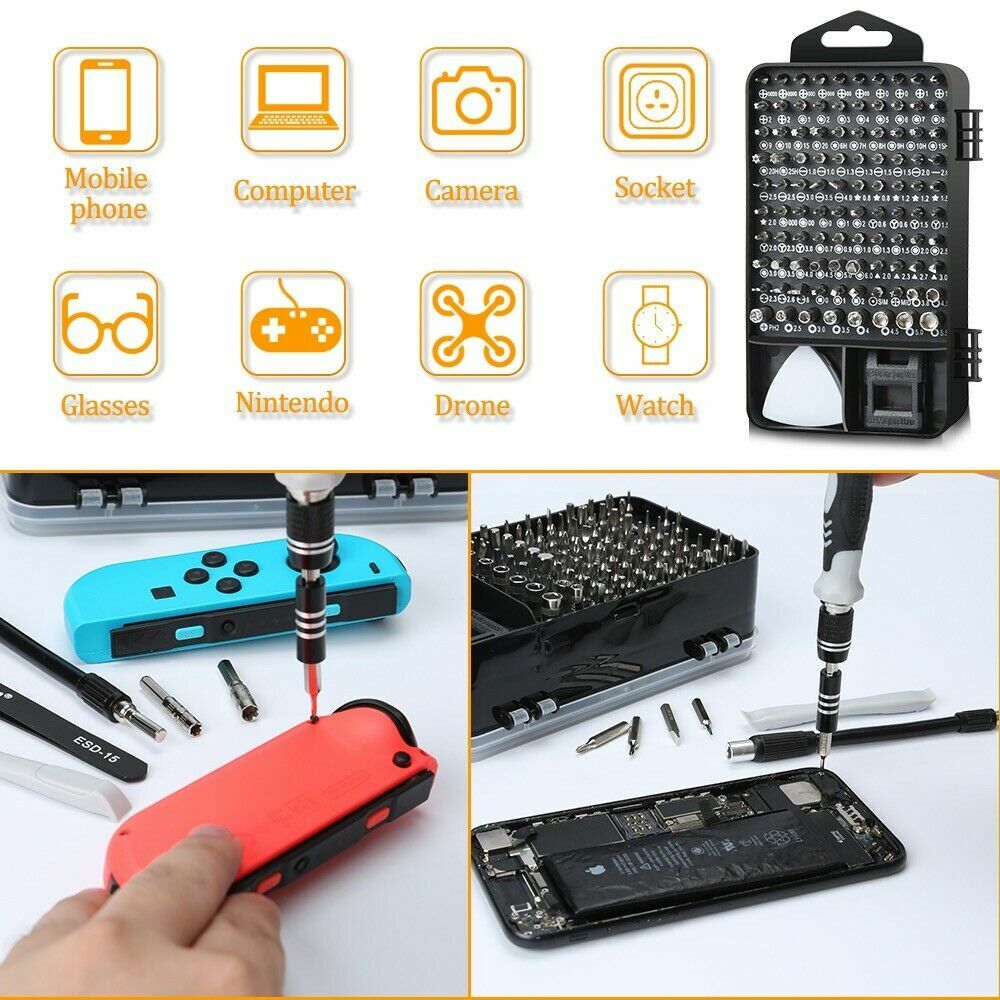 Macbook Hard Drive HDD SSD Repair Replacement Upgrade Tool Screwdriver Kit 117PC