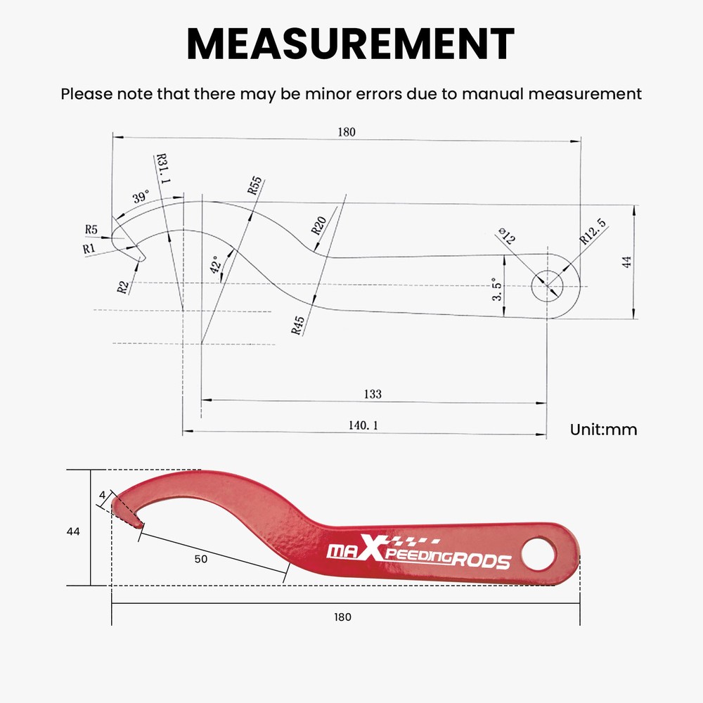 2x COILOVER ADJUSTMENT WRENCH SUSPENSION SPANNER TOOL BLUE