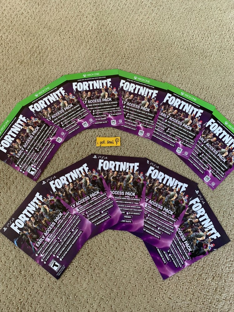 1x Fortnite Xbox Founders Early Access Pack Code Only Unused Ready to Redeem