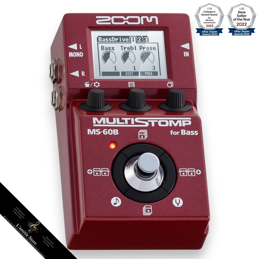 ZOOM MS-60B Multi-effector for bass Multi-Layer IR Multistomp Japan Used