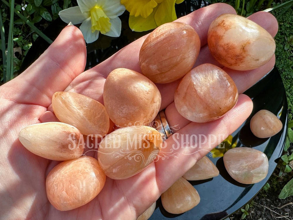Stilbite Tumbled Crystal A+ Clear Thinking Inner Peace Auric Cleansing Intuition