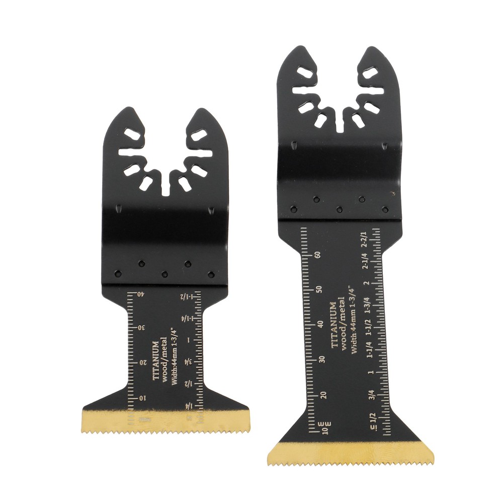 Black 55PCS 6 Types Universal Titanium Oscillating Saw Blades Multitool Blade