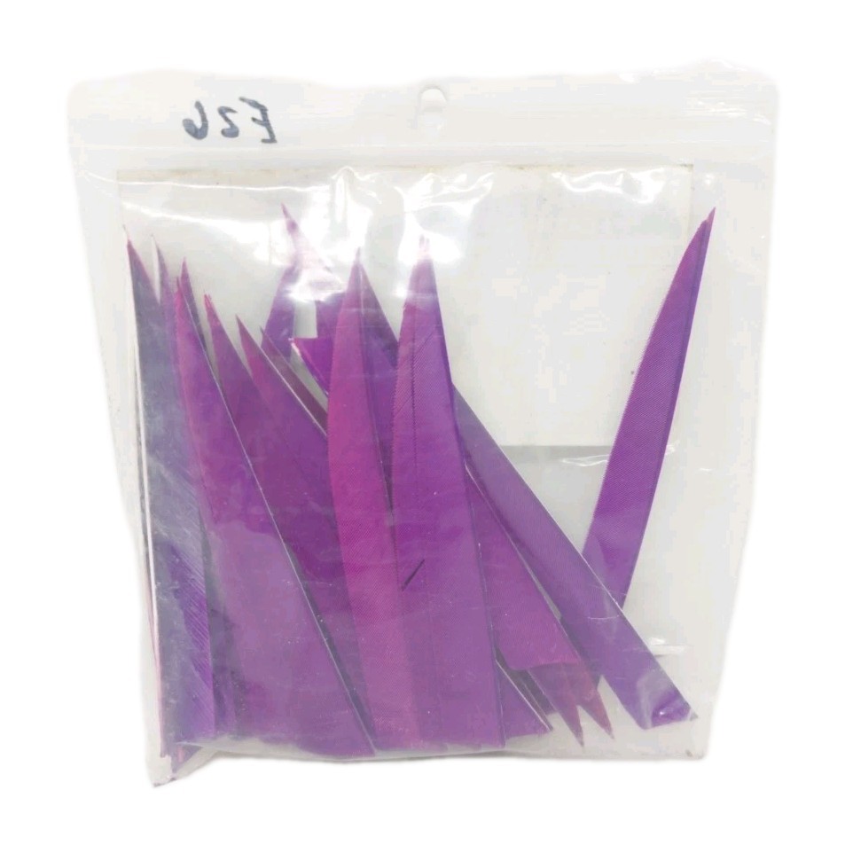 24 Count Gateway Archery Arrow Feathers 5" Right Wing: Shield Purple