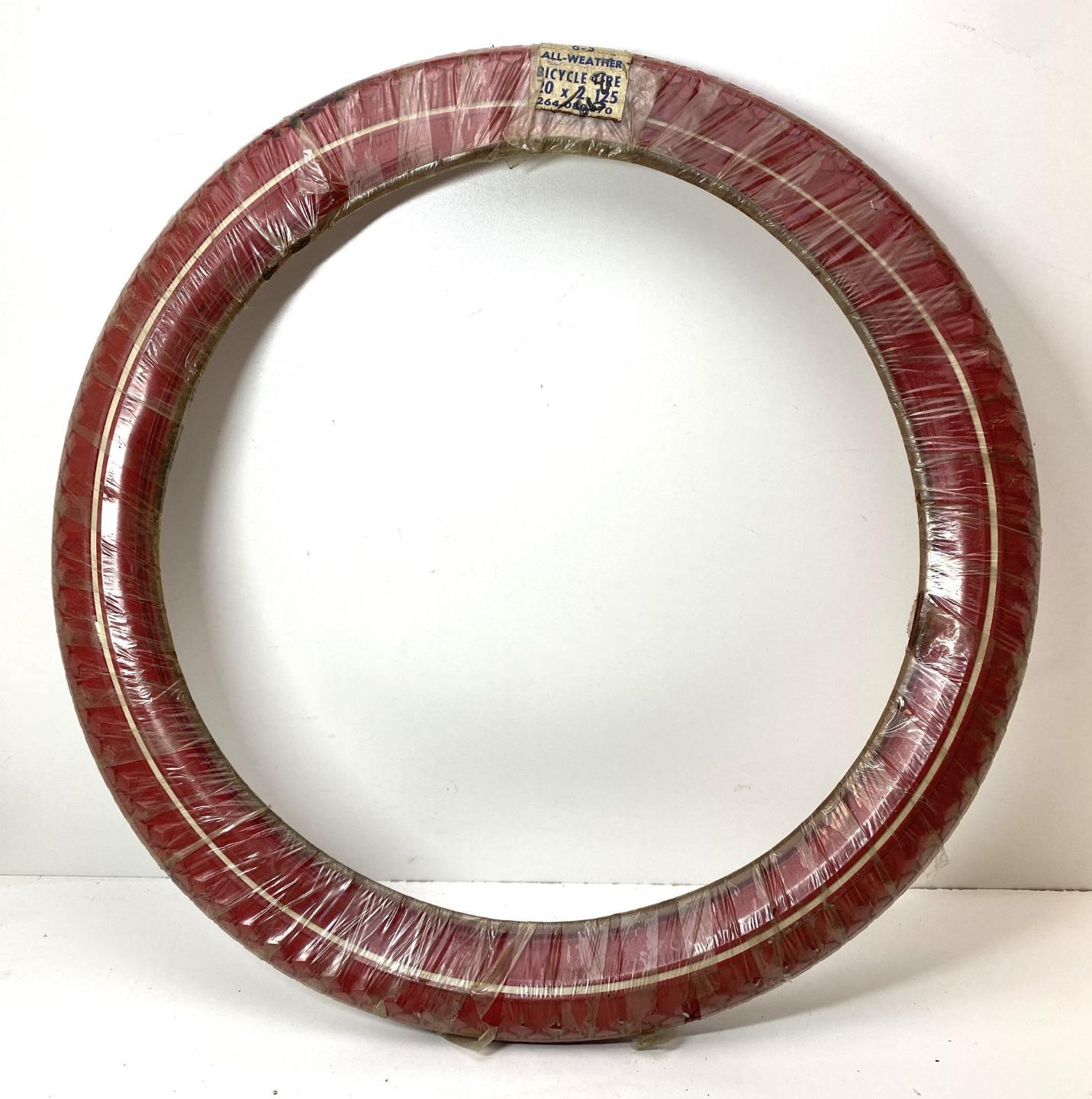 NOS Goodyear G-3 All Weather bicycle TIRE 20 x 2.125" RED