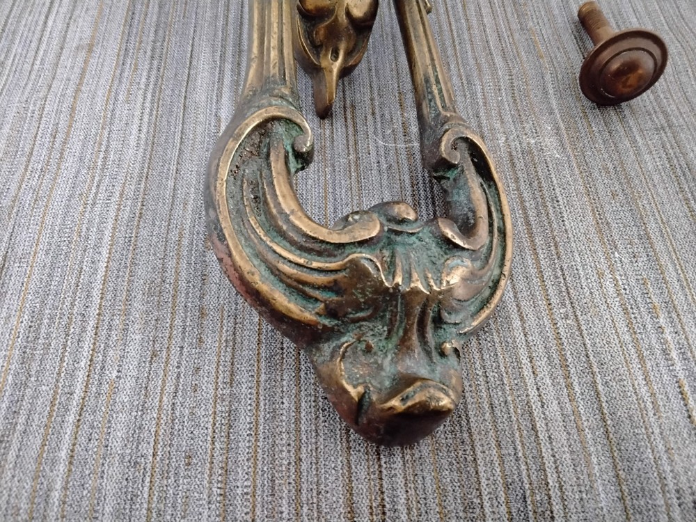 Antique Brass Victorian Era Door Knocker