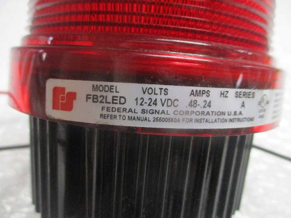 FEDERAL SIGNAL FB2LED STROBE LIGHT RED NSNP