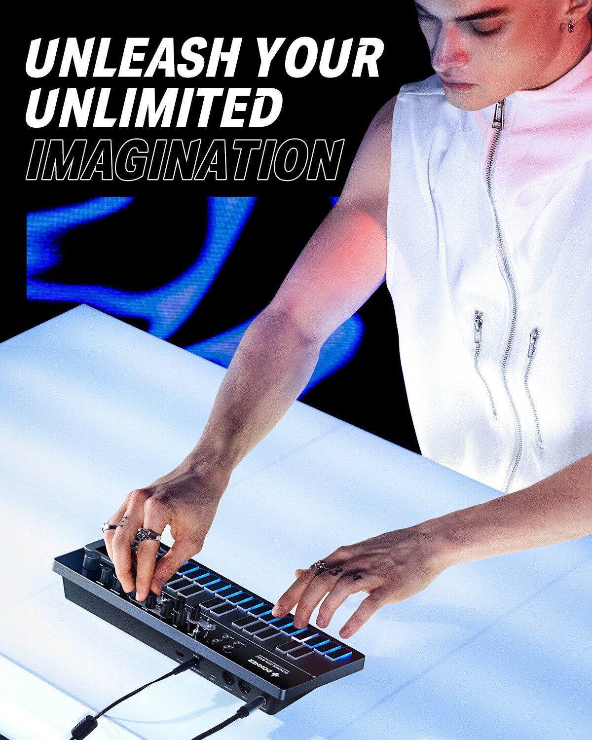 Donner B1 Analog Bass Synthesizer and Sequencer with Intuitive User Interface