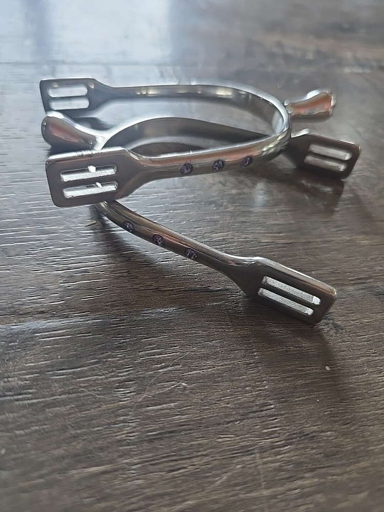 Riding Spurs With Crystals