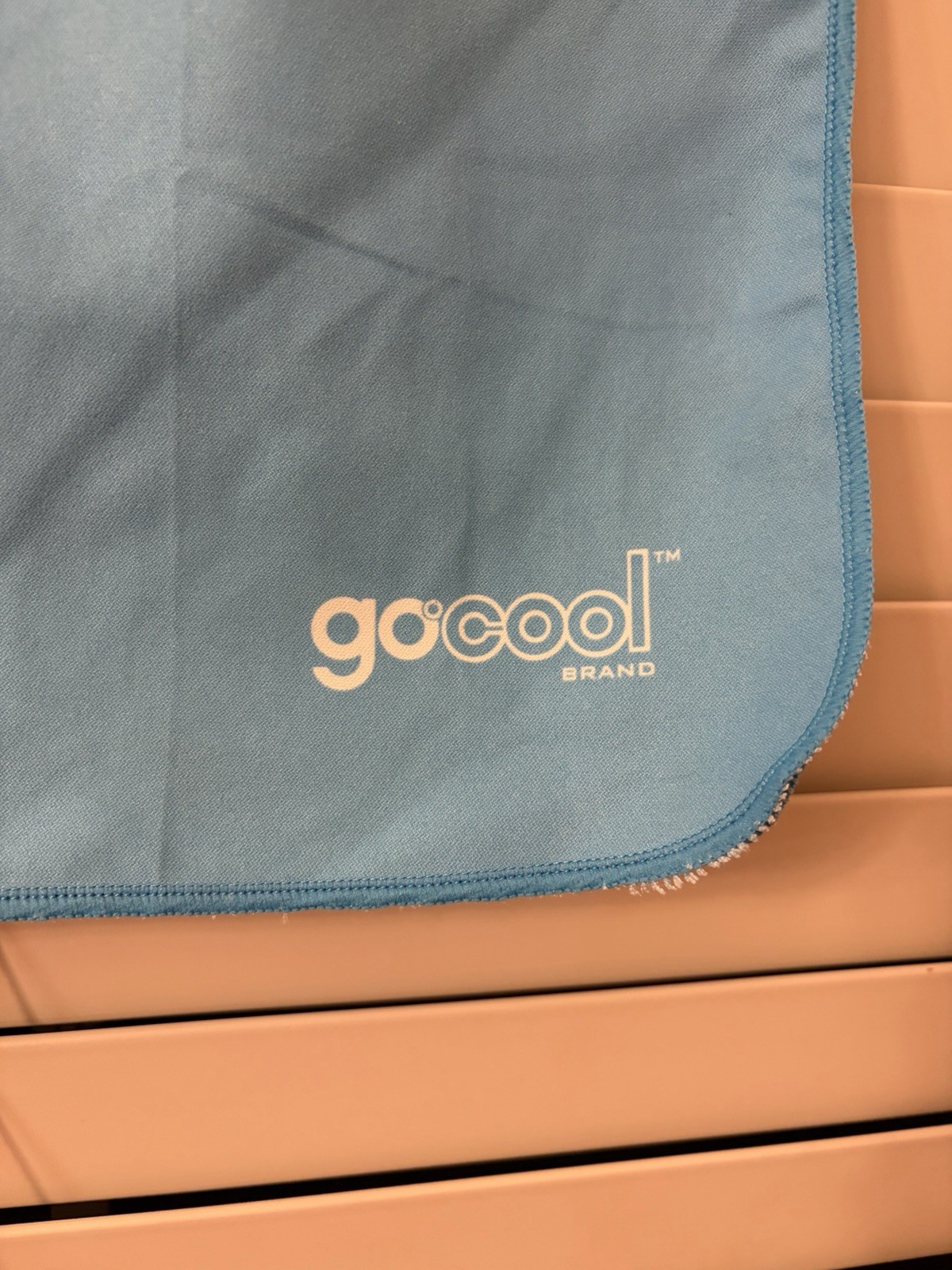 GoCool Brand Cooling Towel Wrap Blue Gym Workout Outdoor Neck Sweat 15” x 36”