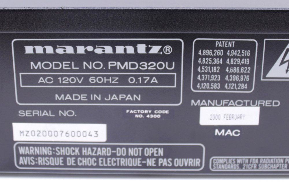 Marantz PMD-320 Professional CD-Player Tested