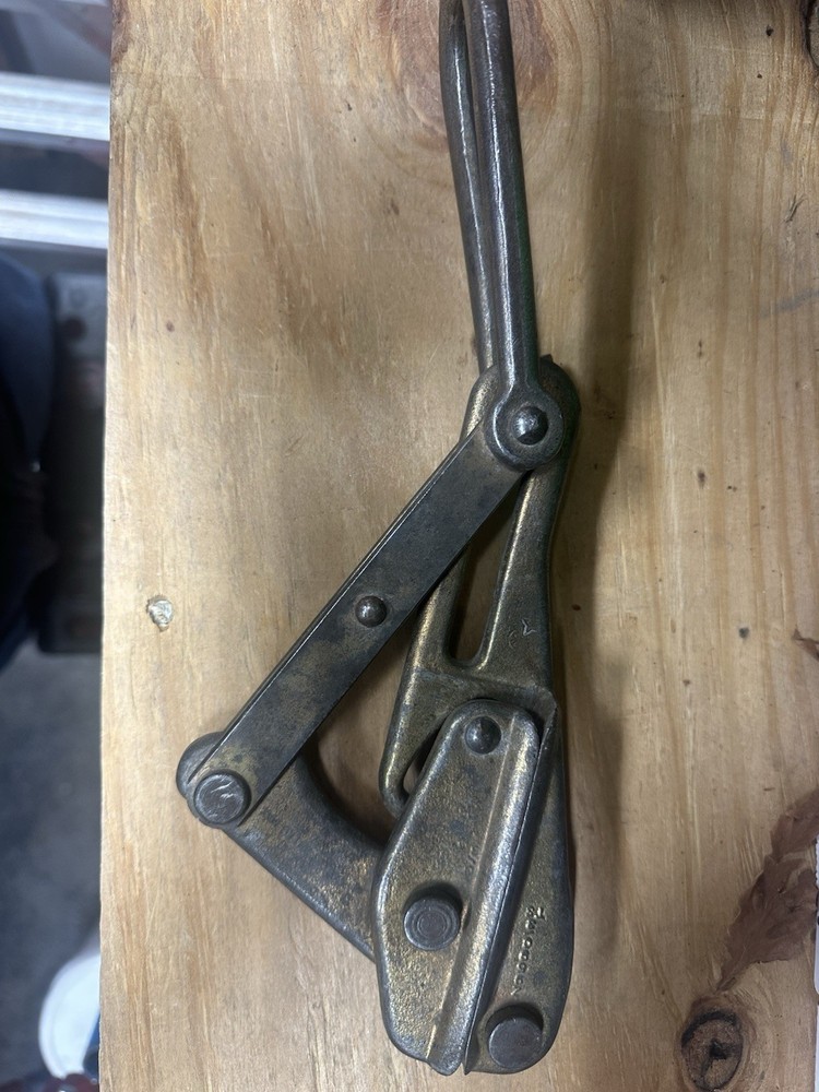 Vintage Bronze Metal Cable Puller Tool