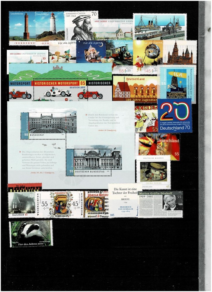 Set FRG Year 2009 Mint ** Complete From Subscription Euro Postage