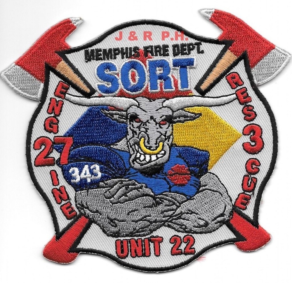 Memphis  Engine-27 / Rescue - 3 "S.O.R.T.", TN (4.5" x 4" size) fire patch
