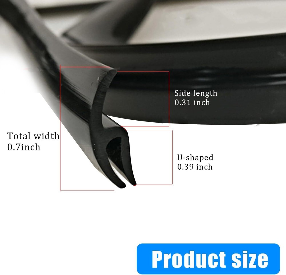 5.9ft For Ram 1500 Cab Rubber Front Windshield Panel Seal Strip Moulding Trim