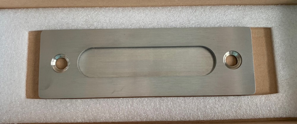 Homlux Barn Door Handle Hardware Silver Square
