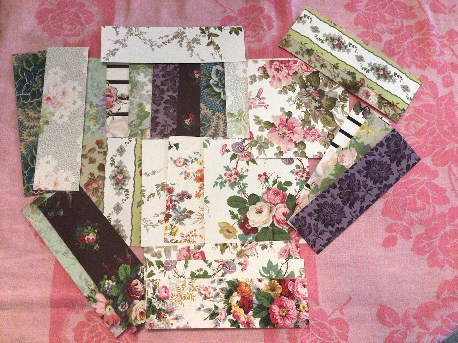 Anna Griffin Beautiful Floral Card Stock 5x 7 & more set of 52