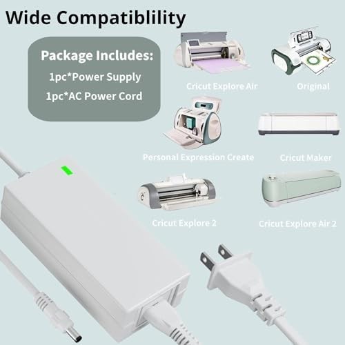 Replacement Power Cord for Cricut Explore Air 2