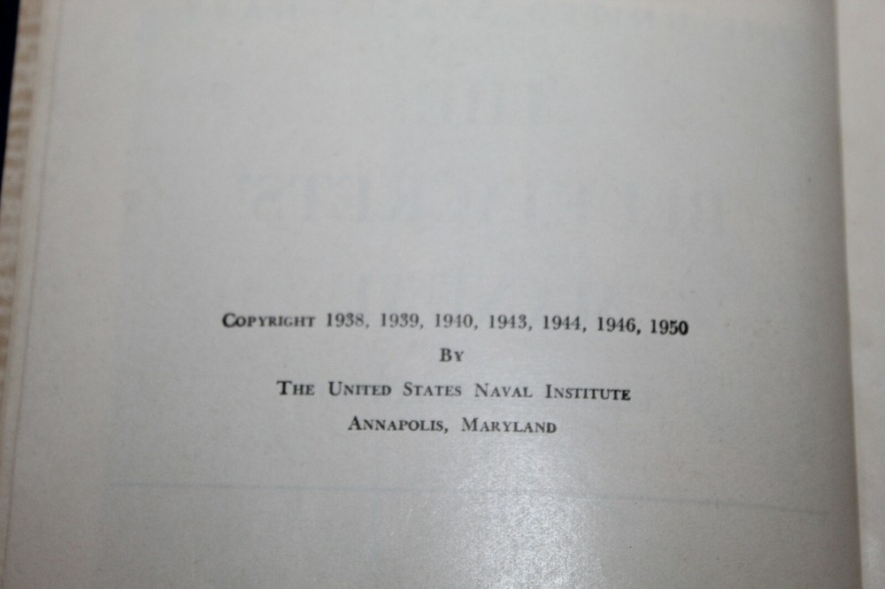 Original Korean War U.S. Navy "The Blue Jackets'' Book, Named & 1950 dated