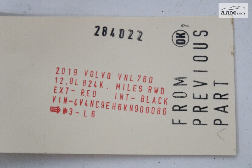 2018-2024 VOLVO VNL 760 ELECTRONIC BUNK CONTROL UNIT SUPPORT BRACKET OEM