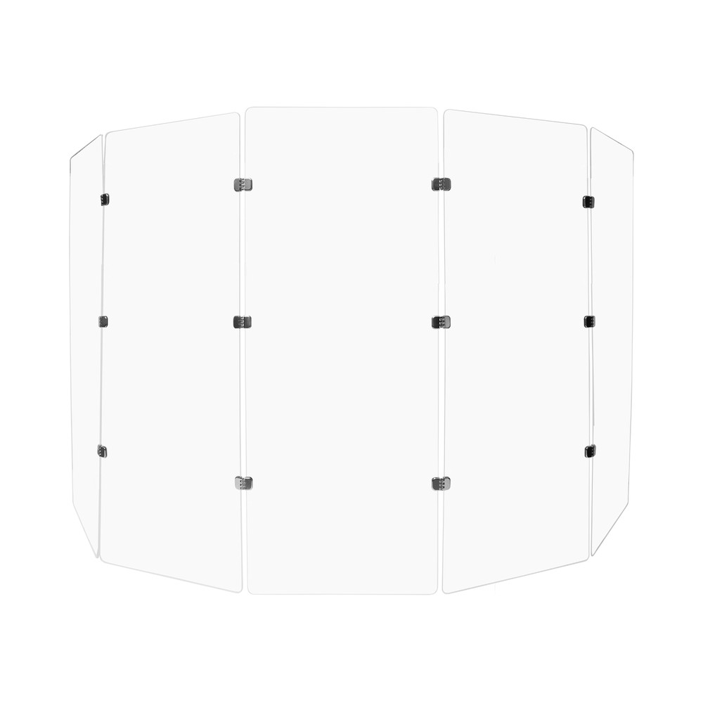Drum shield 5 section drum shield / Noise Isolating / Chrome Hinge / USA MADE!