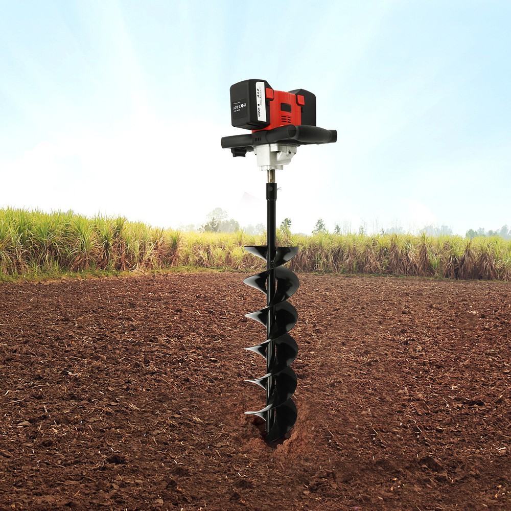Pure Copper Motor Post Hole Digger 2000w Auger Post Hole Digger Adjustable Speed