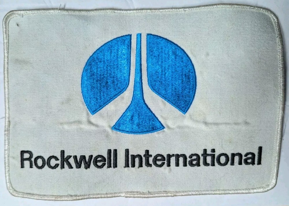 Rockwell International Large Work Jacket / Coverall Back Patch - Off Jacket