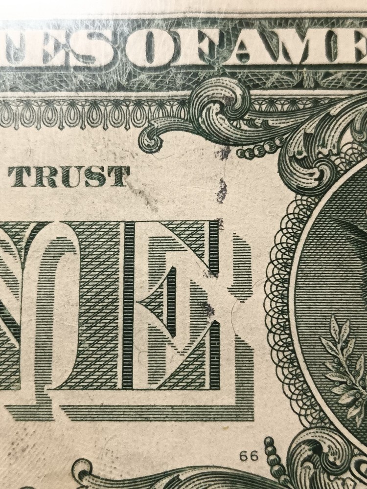 2017 $1 FRN **Super Radar**Ink Error Note!!!