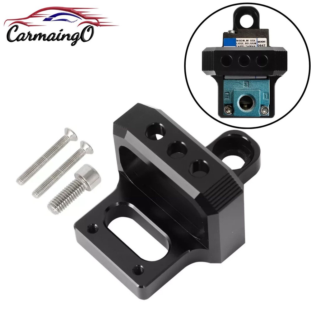 3 Port Boost Solenoid Mount Holder Bracket Kit for MAC AEM Boost Control Valve